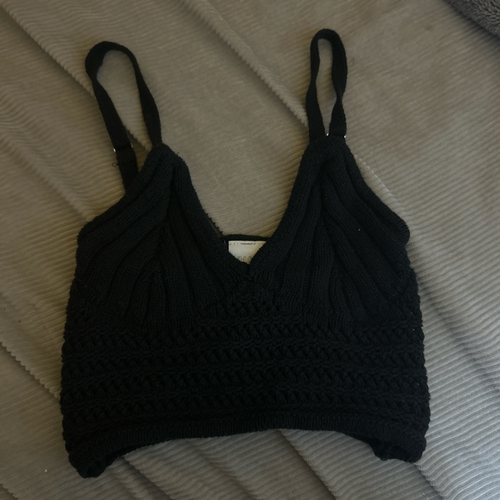 Wild Fable Black Knit Top
